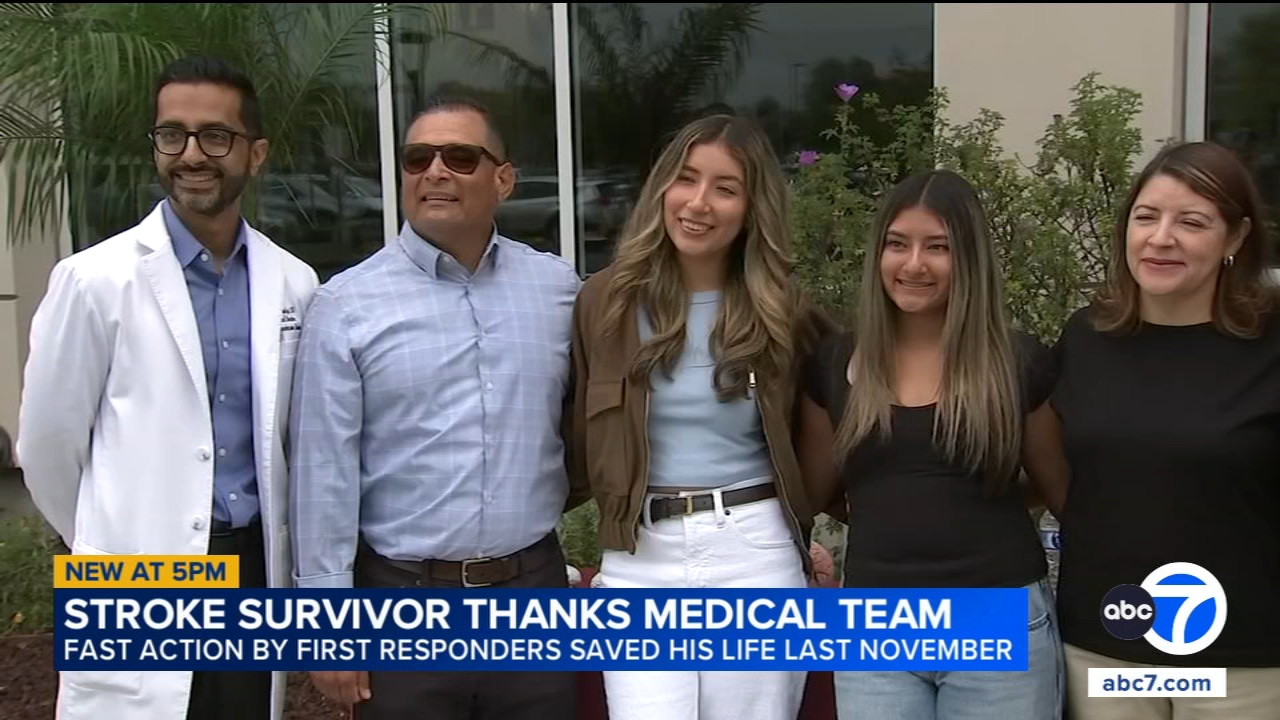 Stroke survivor reunites with medical team that saved his life at Pomona hospital