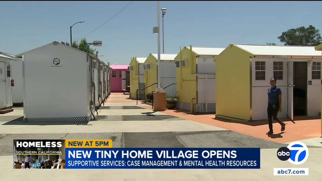 Van Nuys opens new tiny home village with 100 beds for people experiencing homelessness