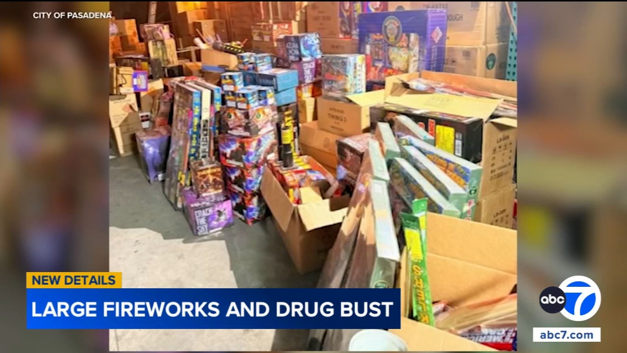 10,000 pounds of illegal fireworks, marijuana products seized in Pasadena