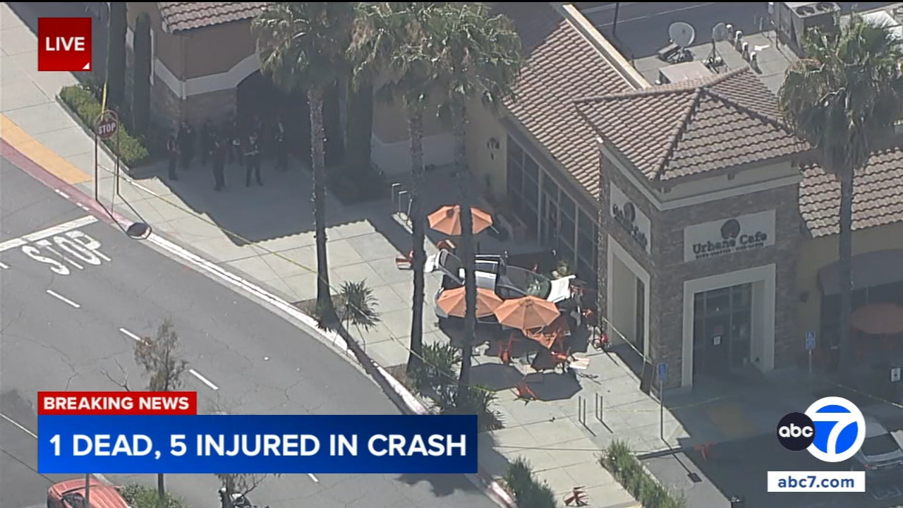1 killed, 5 injured after car crashes into Urbane Café restaurant in Simi Valley