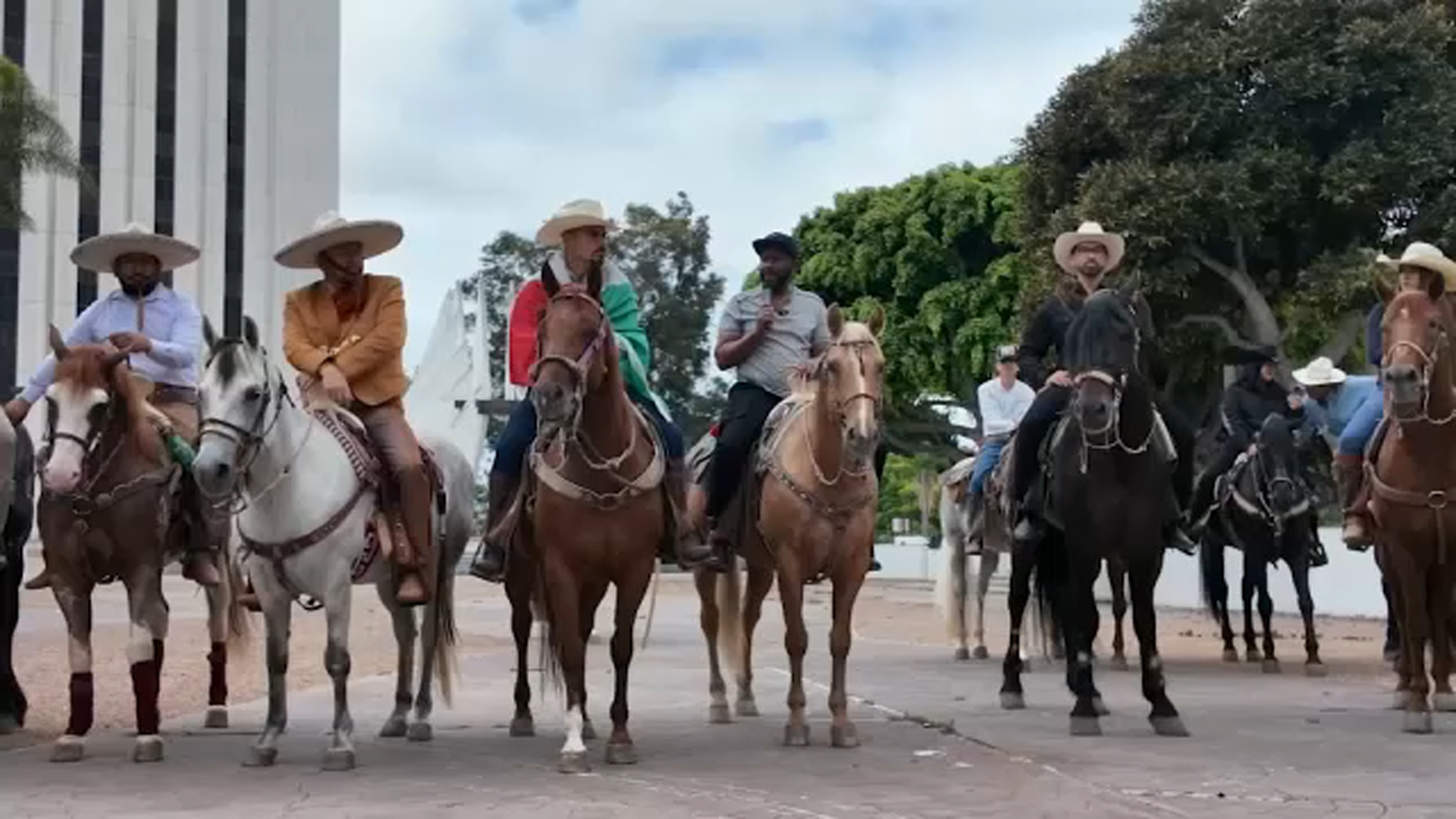 'This is what California looks like:' Compton hosts horseback unity ride for immigrant families