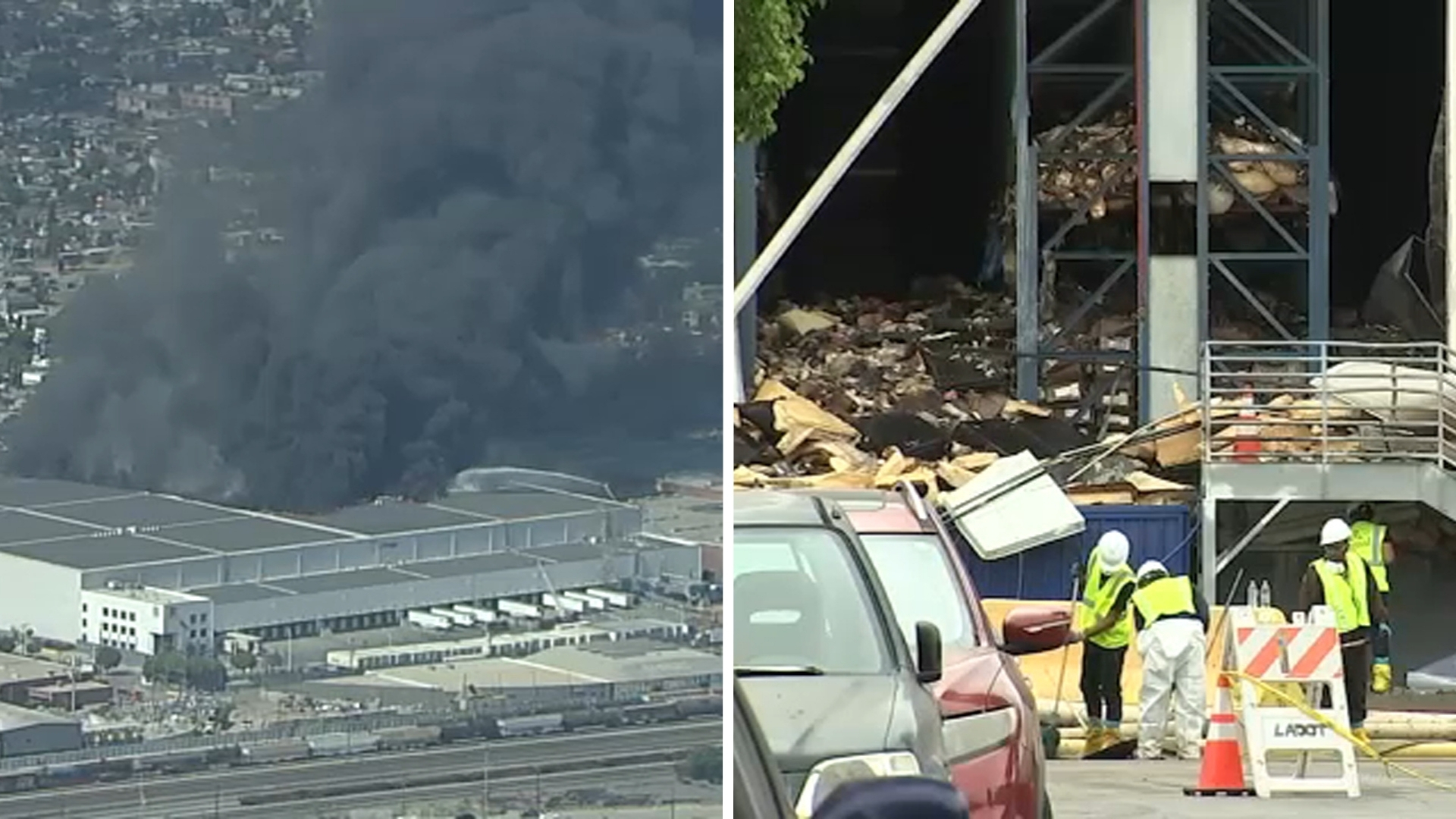 ER visits spiked around Boyle Heights during warehouse fire, public health data shows