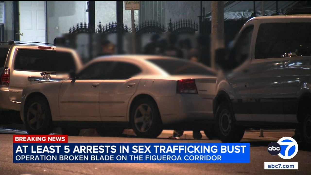 At least 5 arrested as part of federal sex trafficking investigation across SoCal