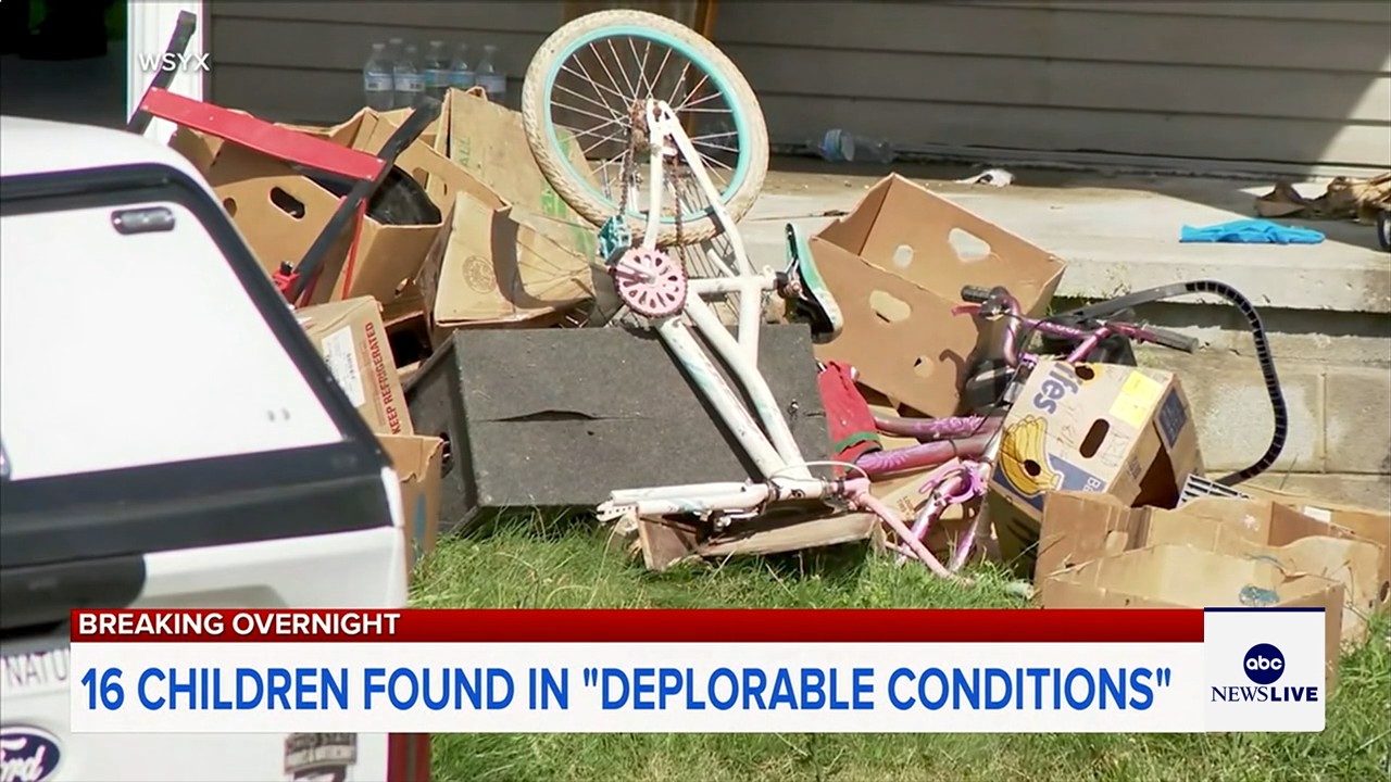 Adults arrested after 16 children found in 'deplorable' conditions in southern Ohio home