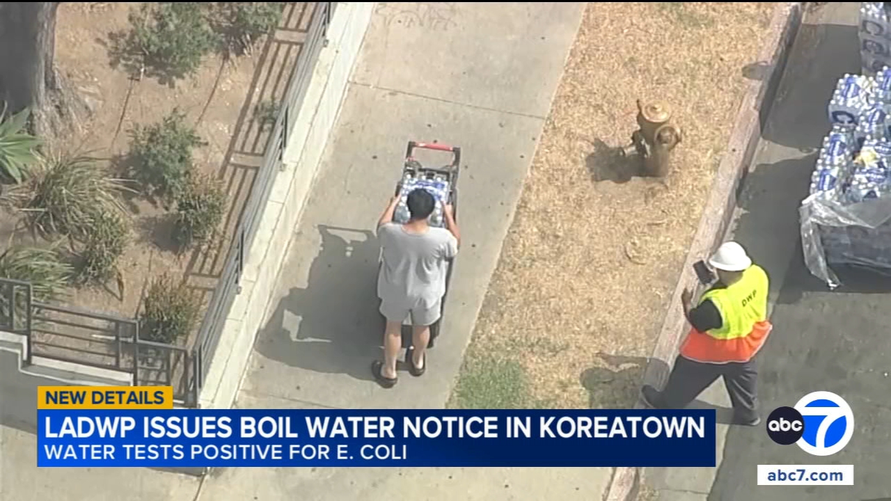 Boil-water notice issued for part of Koreatown after E. coli detected