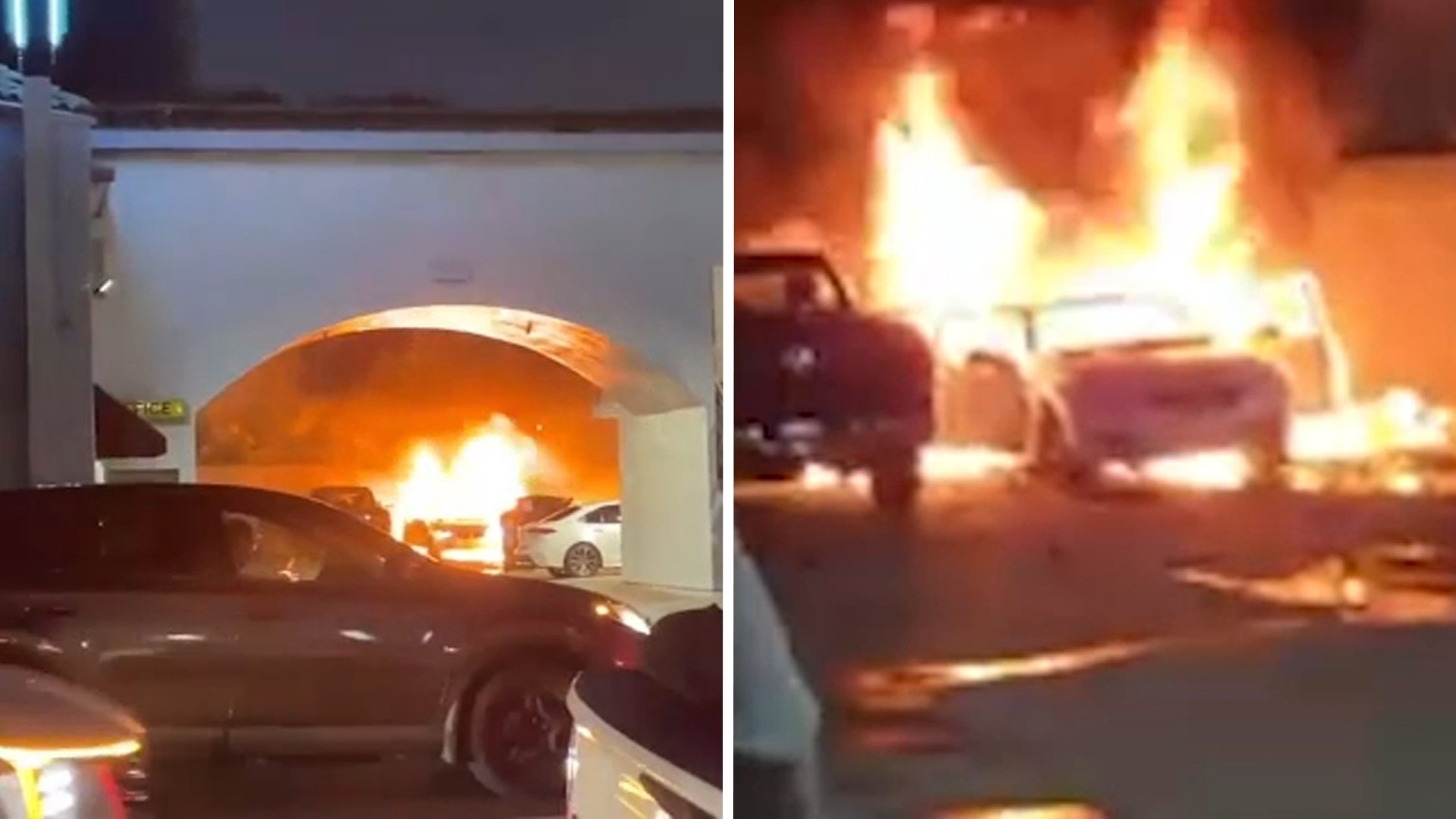 1 critically injured after illegal fireworks explosion, fire at Wilmington motel, LAFD says