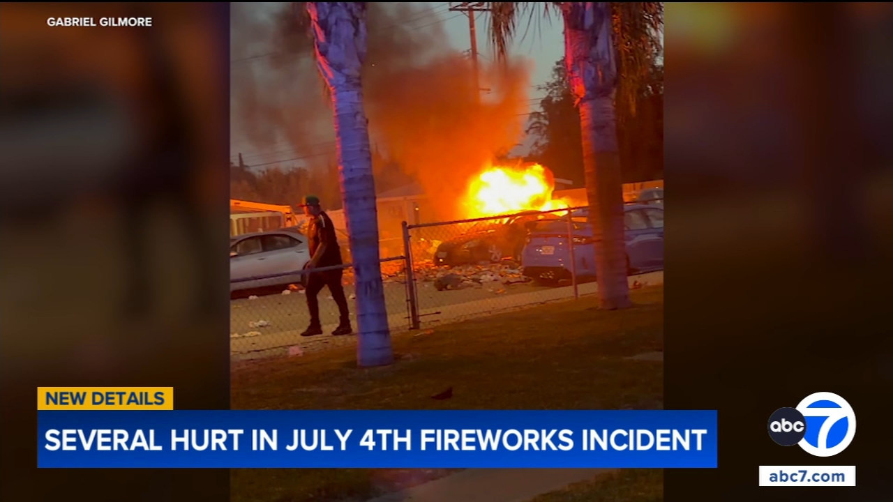4 injured, including child, in fireworks explosion during 4th of July gathering in Chino