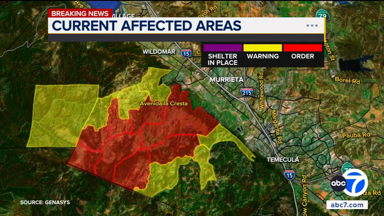 Volcano Fire: Brush fire near Murrieta prompts evacuation orders