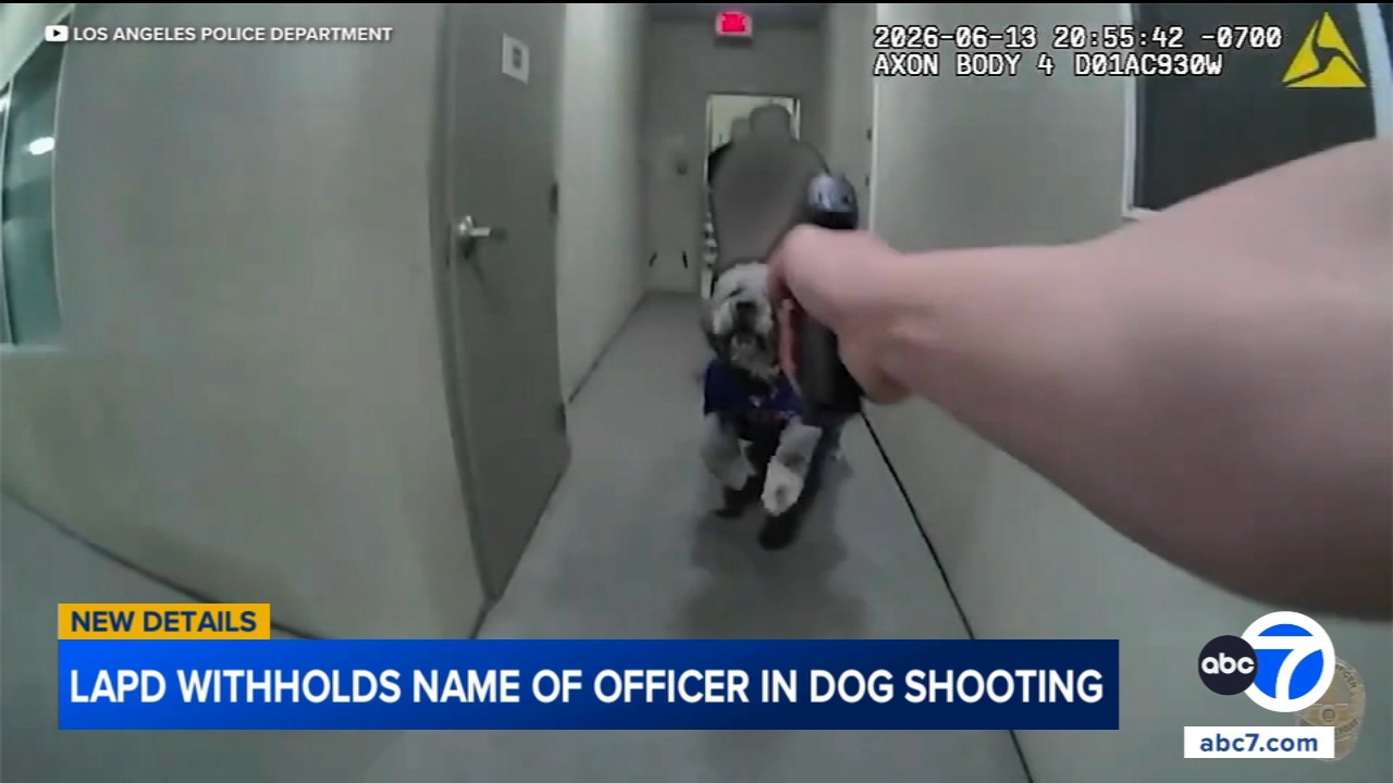 LAPD withholds name of officer in deadly dog shooting, citing threats against officer's life