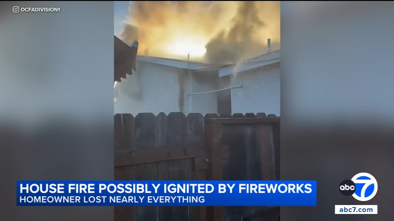 Garden Grove man loses home, prized collection in fire believed to be caused by fireworks