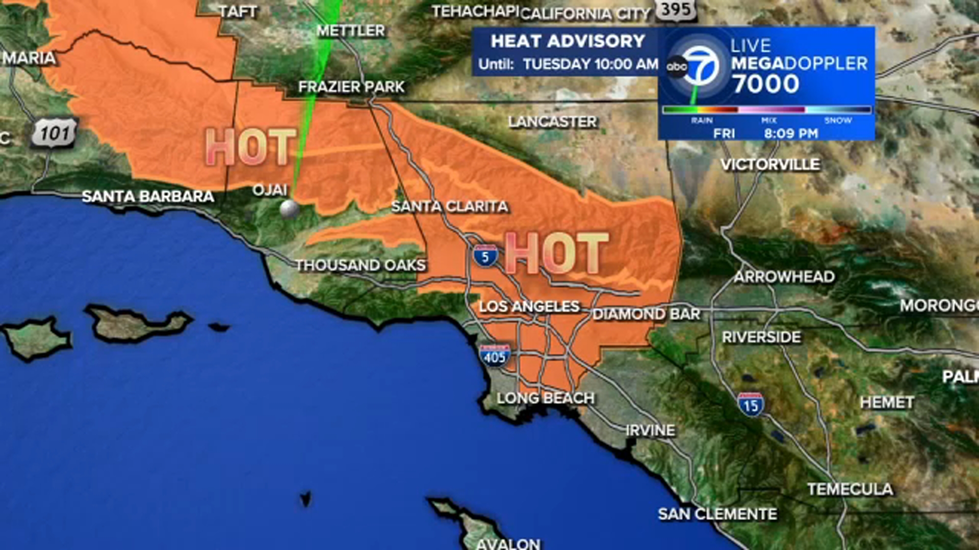 Heat advisory remains in SoCal as humidity raises rain, thunderstorm chances