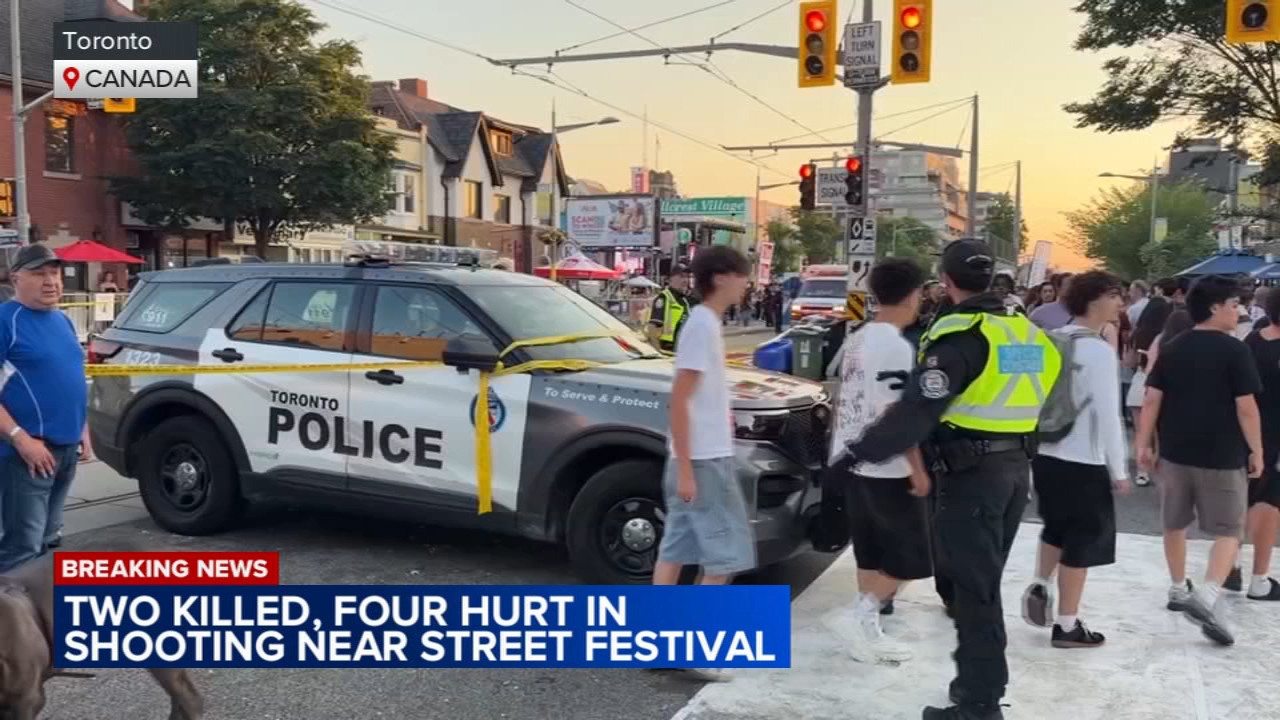 Shooting near Toronto street festival kills 2 people, wounds 4, police say