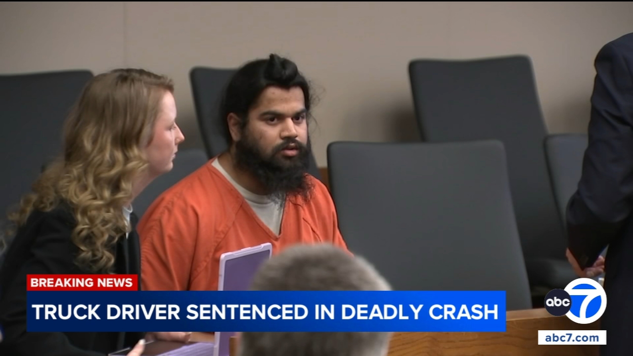 Semitruck driver gets nearly 5 years in prison for 10 Freeway crash in Ontario that killed 3