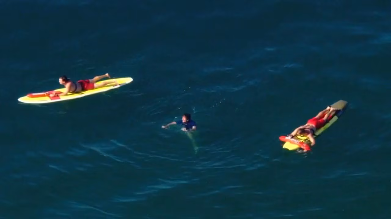 Pursuit suspect leads authorities to beach
