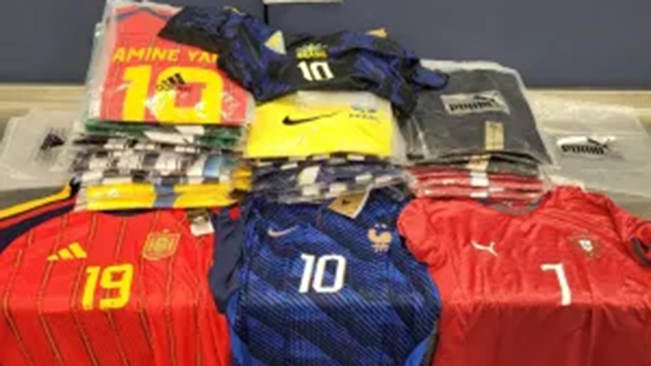 CBP officers seize counterfeit FIFA World Cup jerseys at Port of Rochester